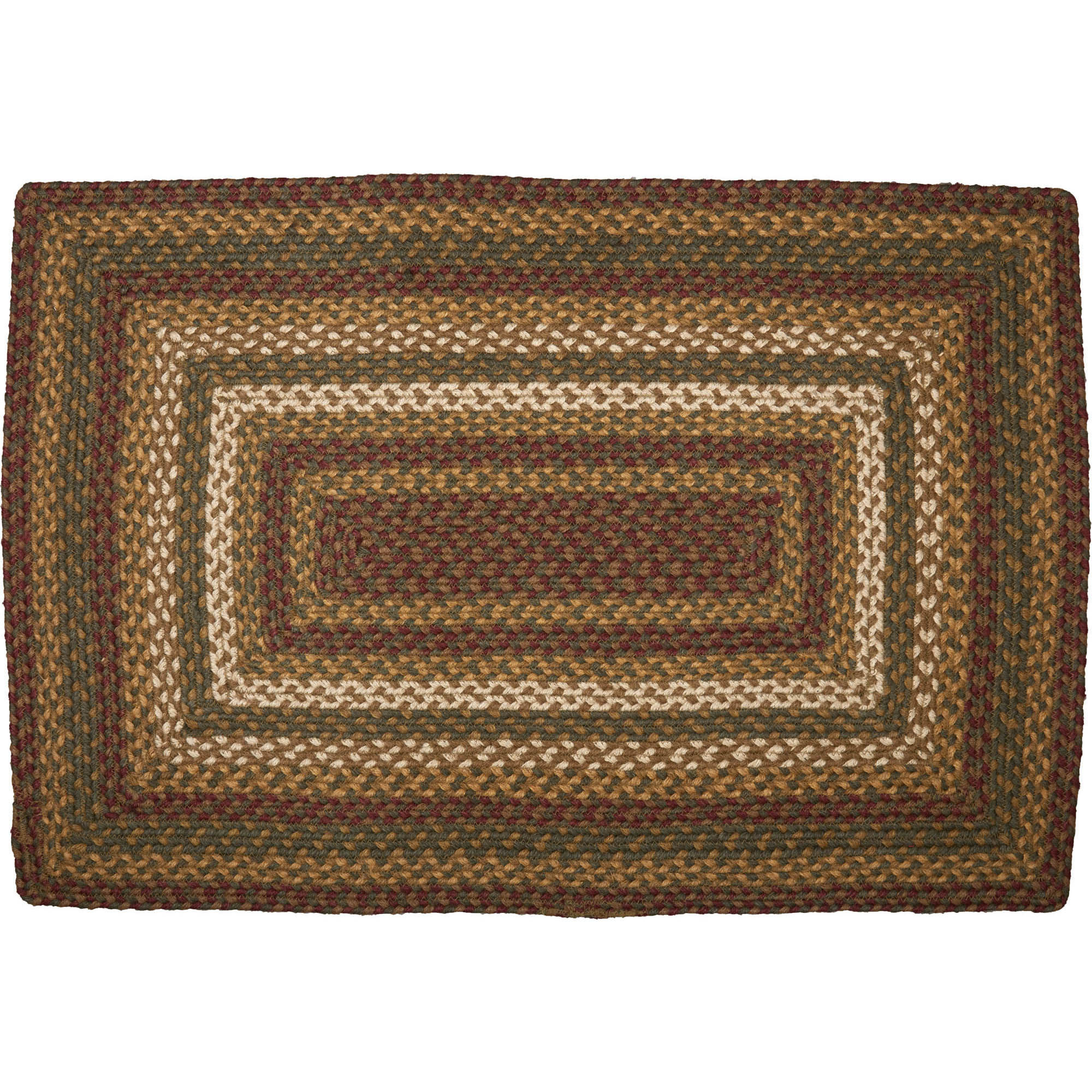 Tea Cabin Jute Rug Rect w/ Pad 20x30