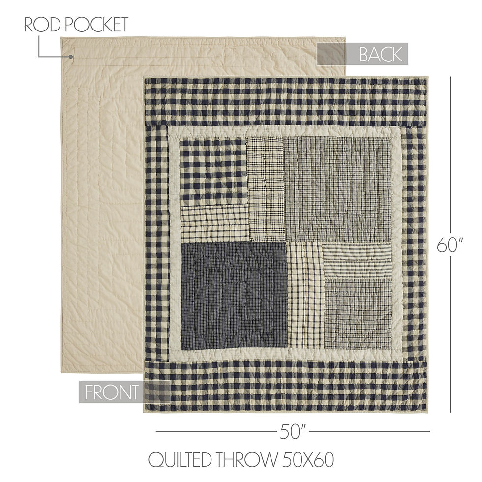 Thumbnail: My Country Quilted Throw 50x60