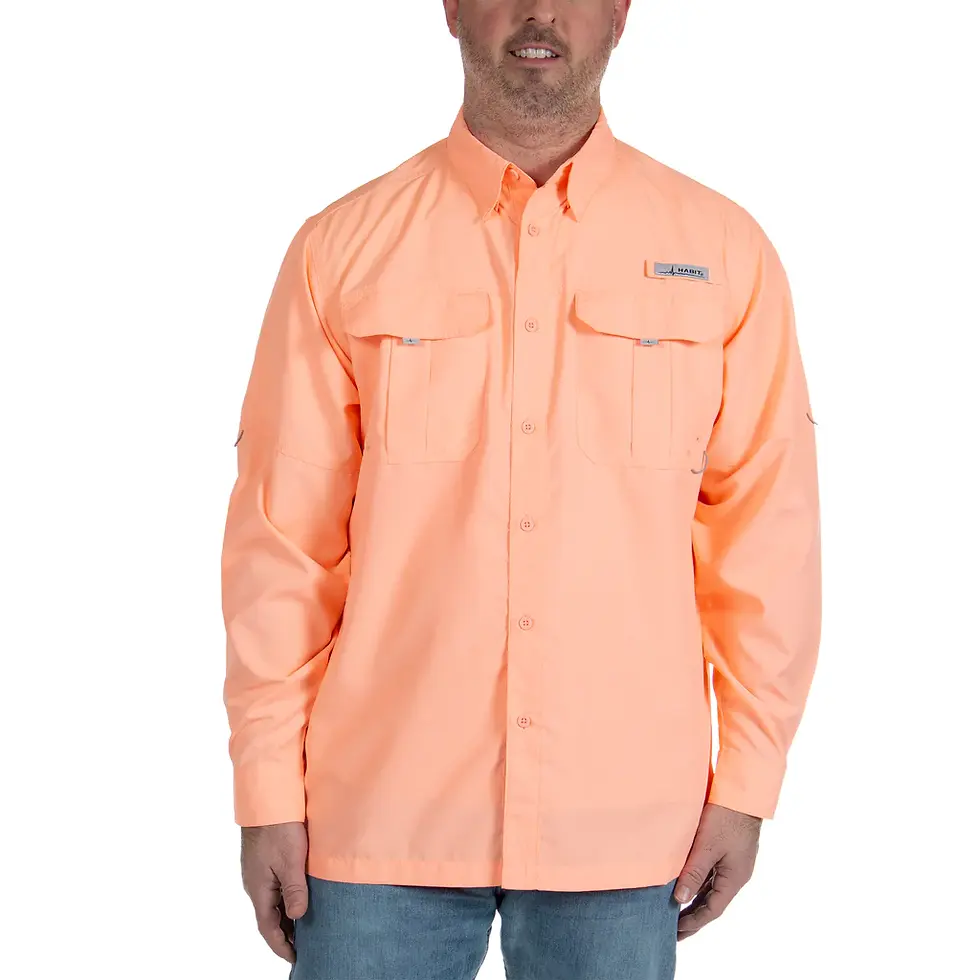 Thumbnail: Habit - Fourche Mountain Long Sleeve River Guide Fishing Shirt