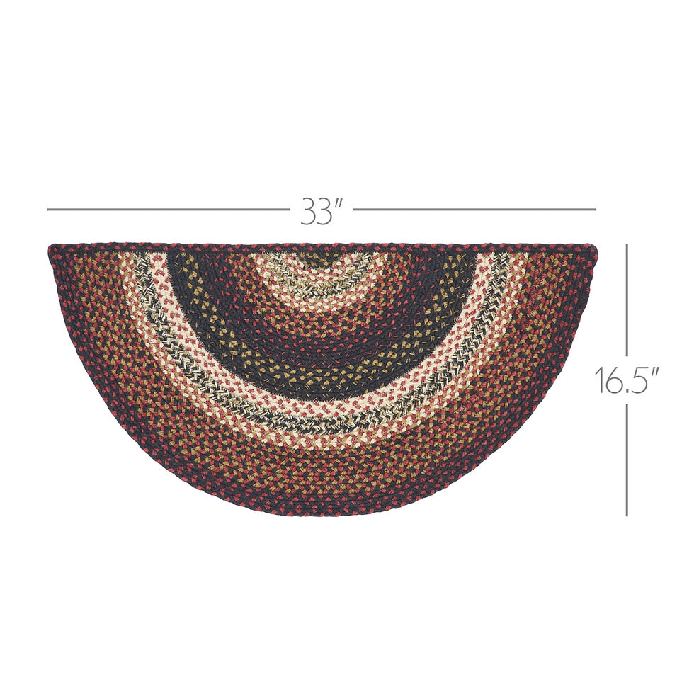Thumbnail: Beckham Jute Rug Half Circle w/ Pad 16.5x33