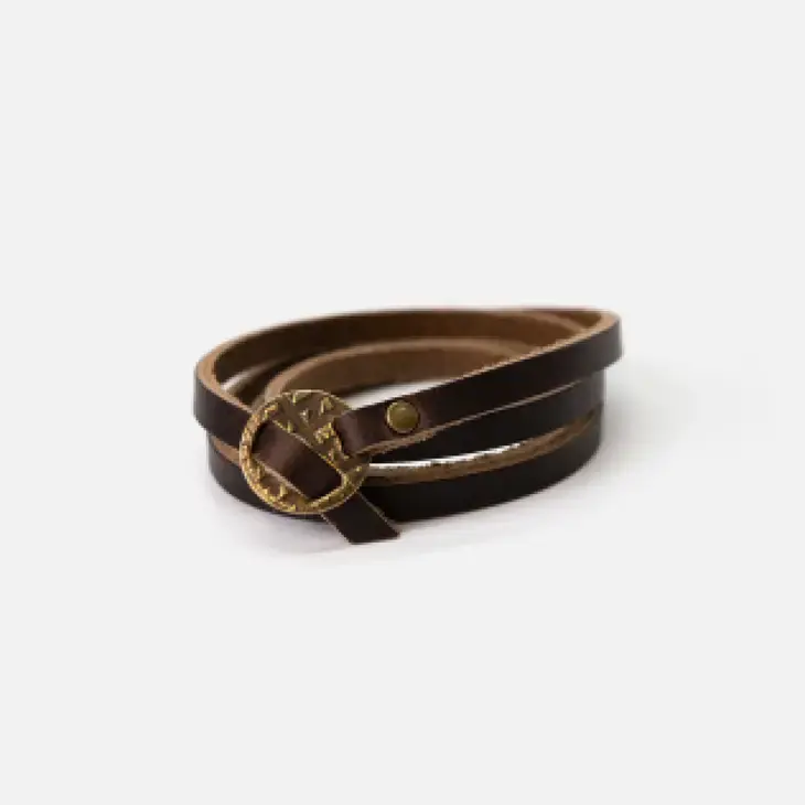 Thumbnail: Range Leather Whitney Wrap Bracelet