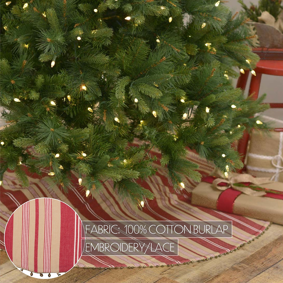 Thumbnail: Vintage Stripe Tree Skirt 48