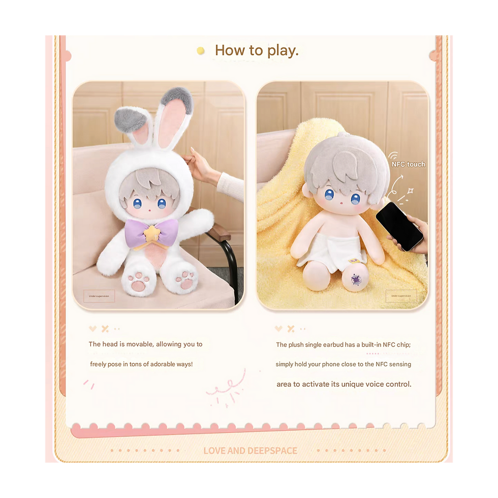 Thumbnail: *Preorder* Official Love and Deepspace Fluffy Party Series Plush Doll