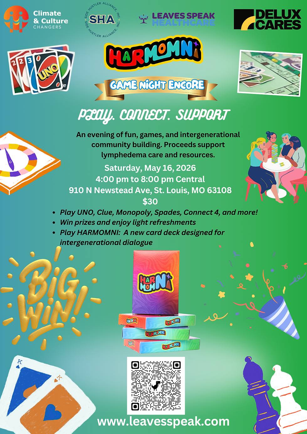 HARMOMNI™ Game Night Encore: Play. Connect. Support.