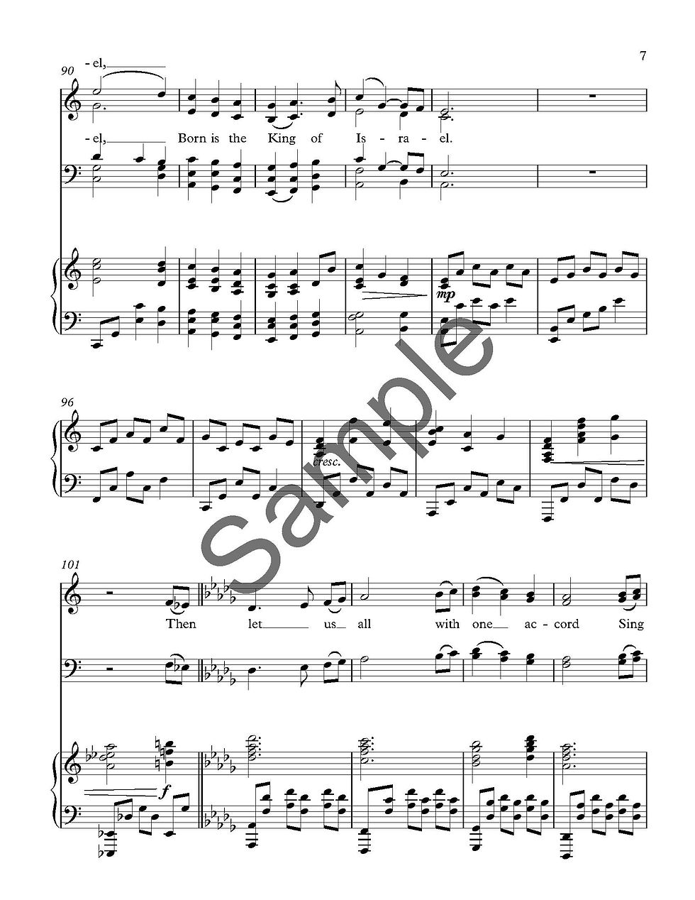 Thumbnail: The First Noel--SATB (PDF)