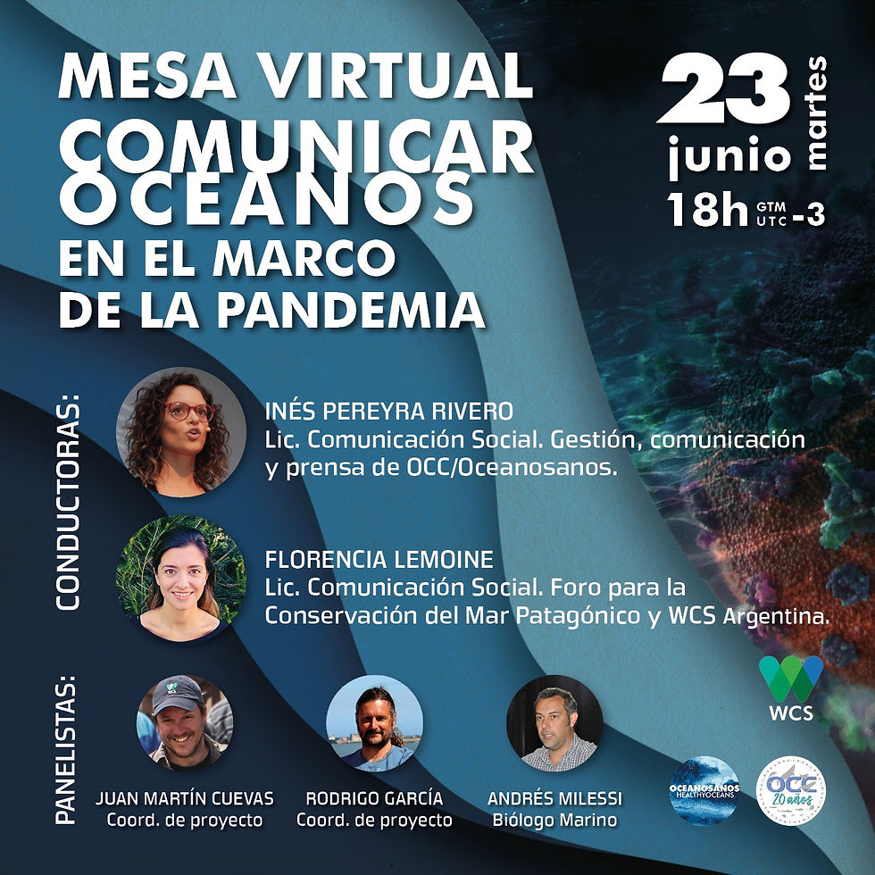 Mesa virtual: Comunicar Océanos en el marco de la pandemia