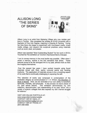 Allison Long Exhibition