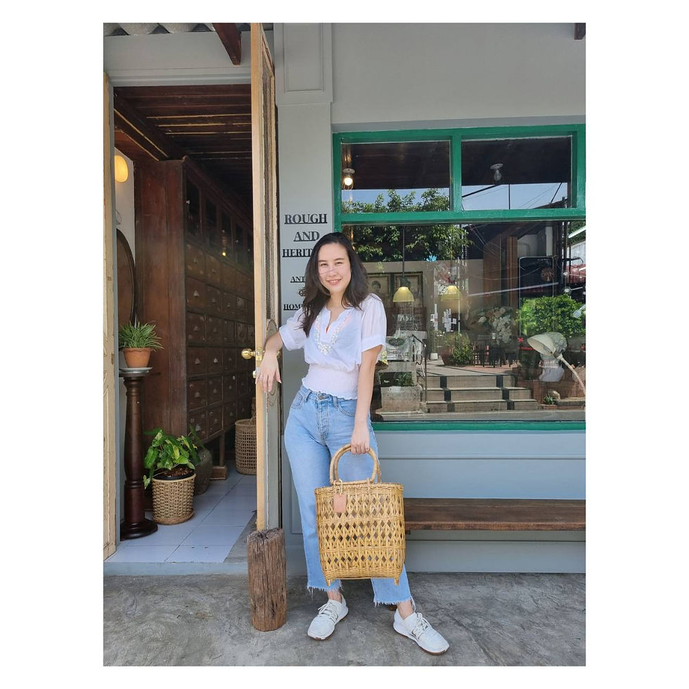 ภาพขนาดย่อ: BAMBOO HERITAGE RATTAN BASKET (L) SIZE