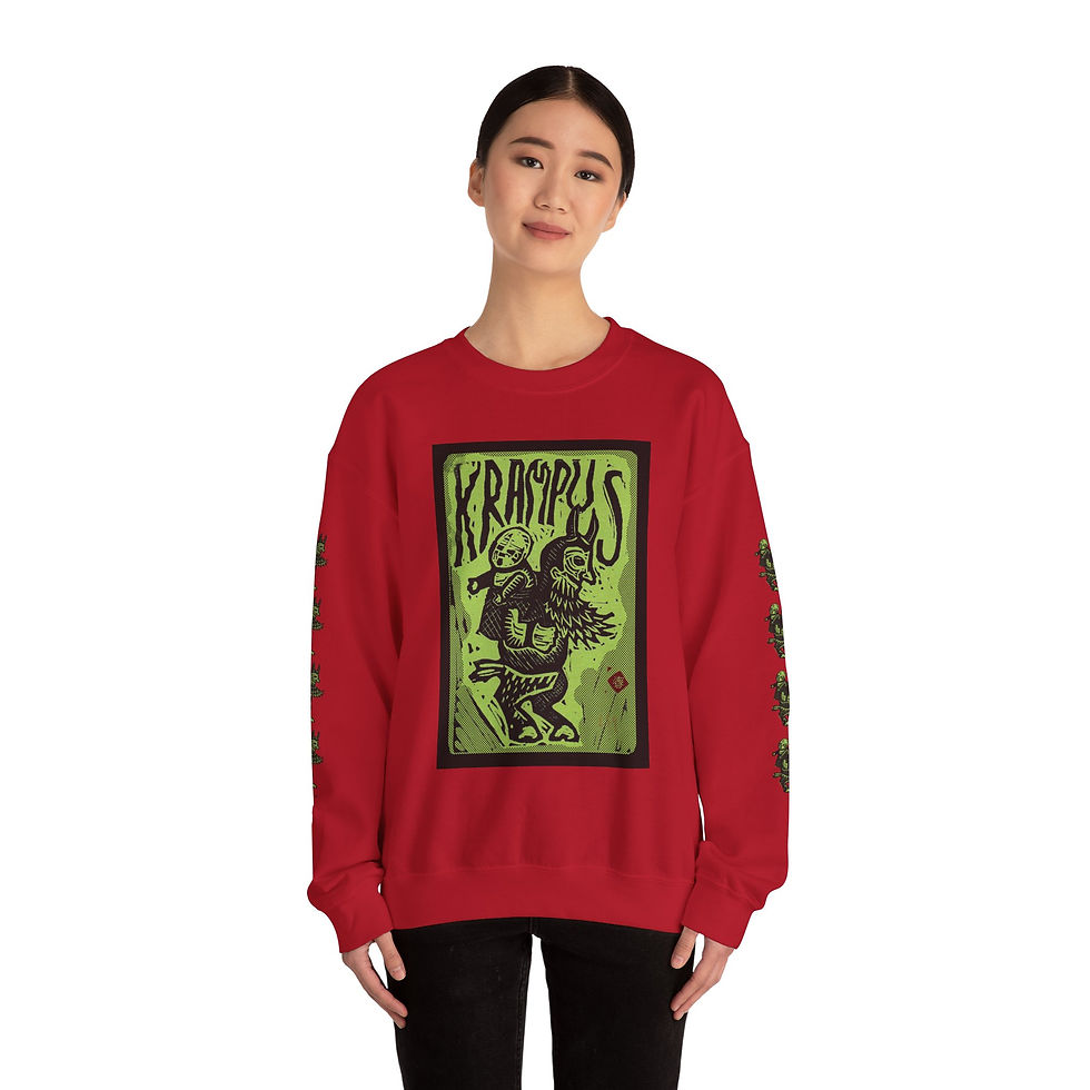 Thumbnail: Krampus Loves Your Kids Sweatshirt