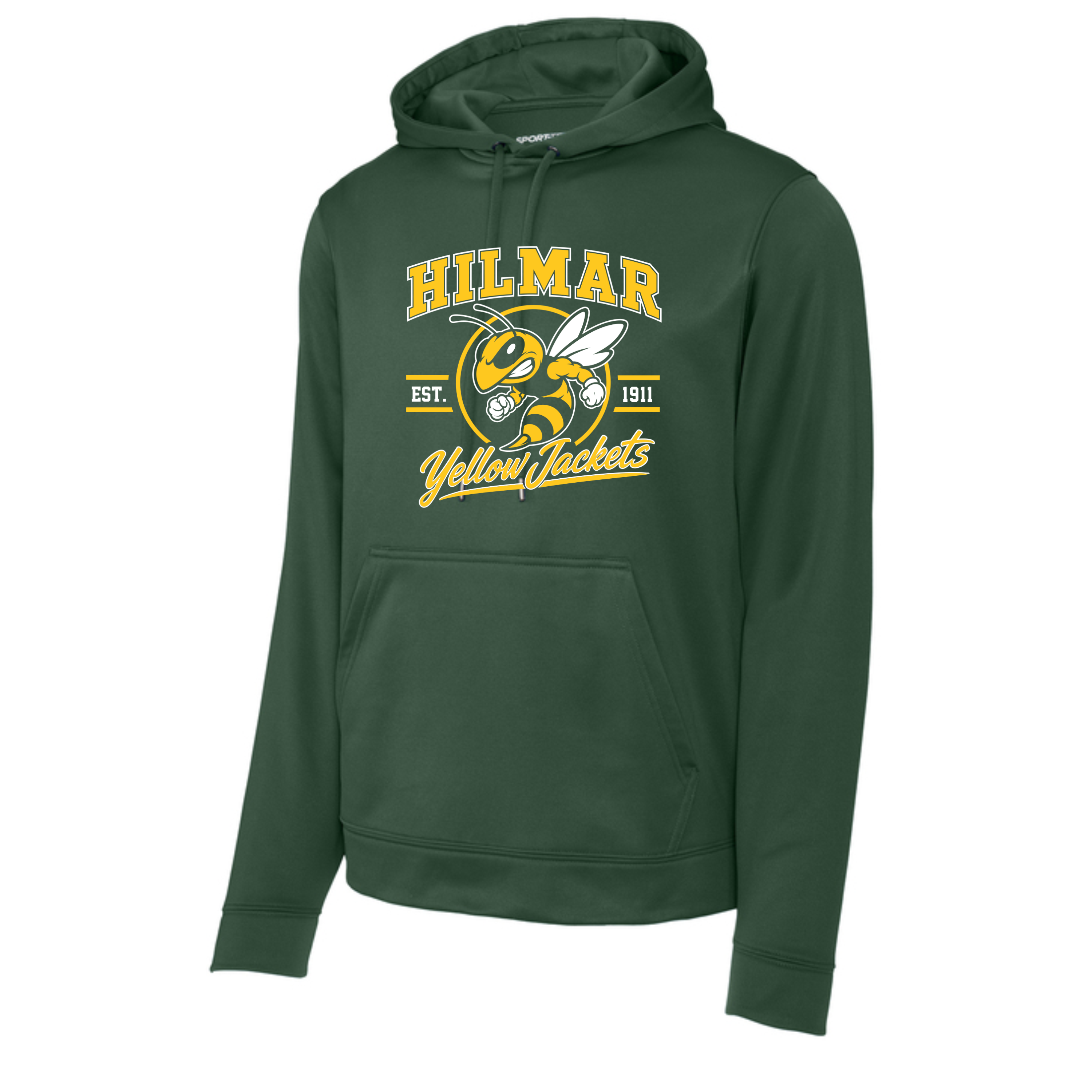 HY309 Performance Hoodie w/Hilmar Yellowjacket w/mean jacket