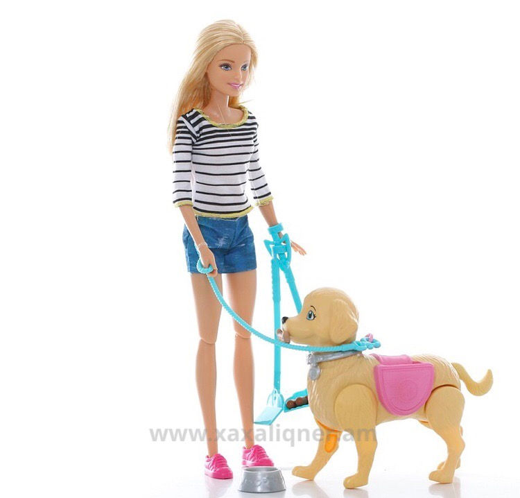 Thumbnail: Barbie տիկնիկ  իր շնիկով 