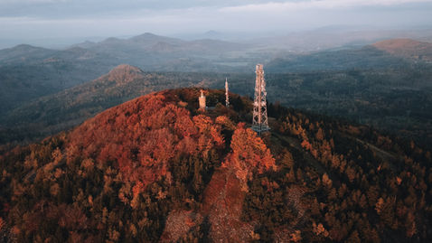 jedlova hora z letadla