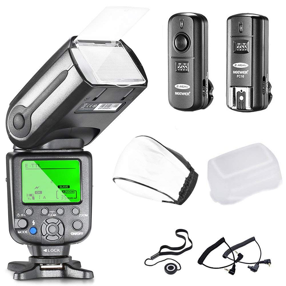 Neewer NW565EX E-TTL Kit Esclavo Flash Speedlite para Canon Cámaras DSLR, Inclu