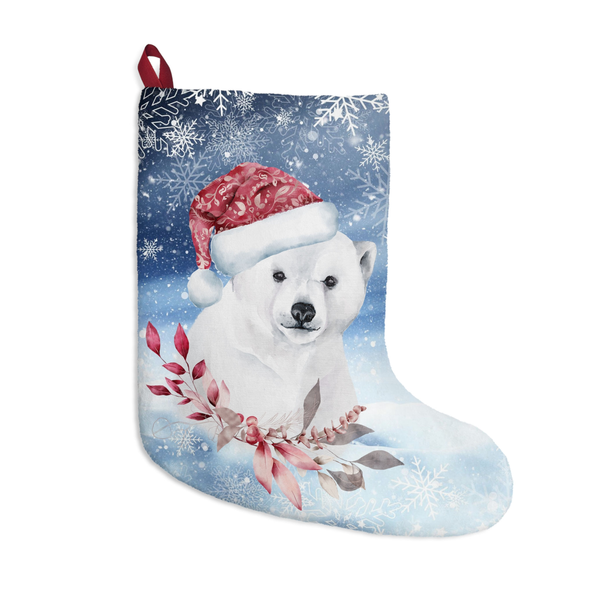 Winter Wonderland Polar Bear Christmas Stocking