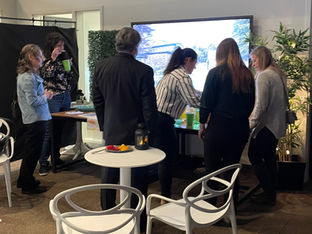 Simulation préparation de mocktail ambiance inauguration Centre HUMAMI