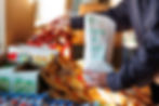 Packing food kits at corporate event as csr activity