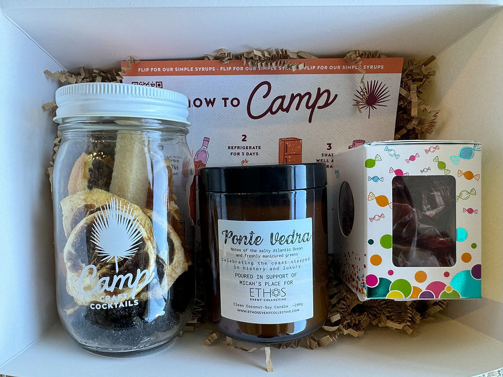 Intentional gifting- hand made candles that giveback