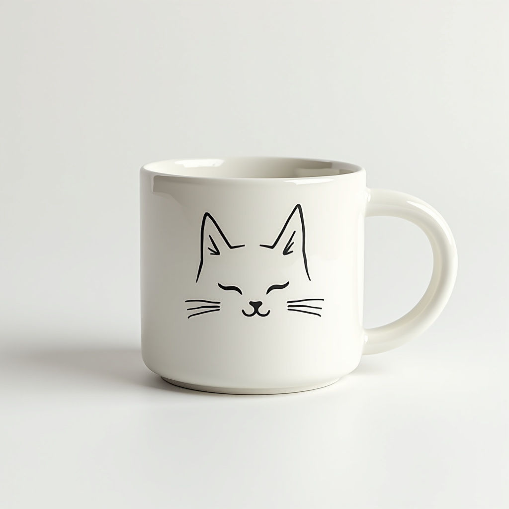 Minimalist Cat Face