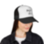 Thumbnail: Trucker Cap — "Abstract is OK" Minimalist Mesh Hat