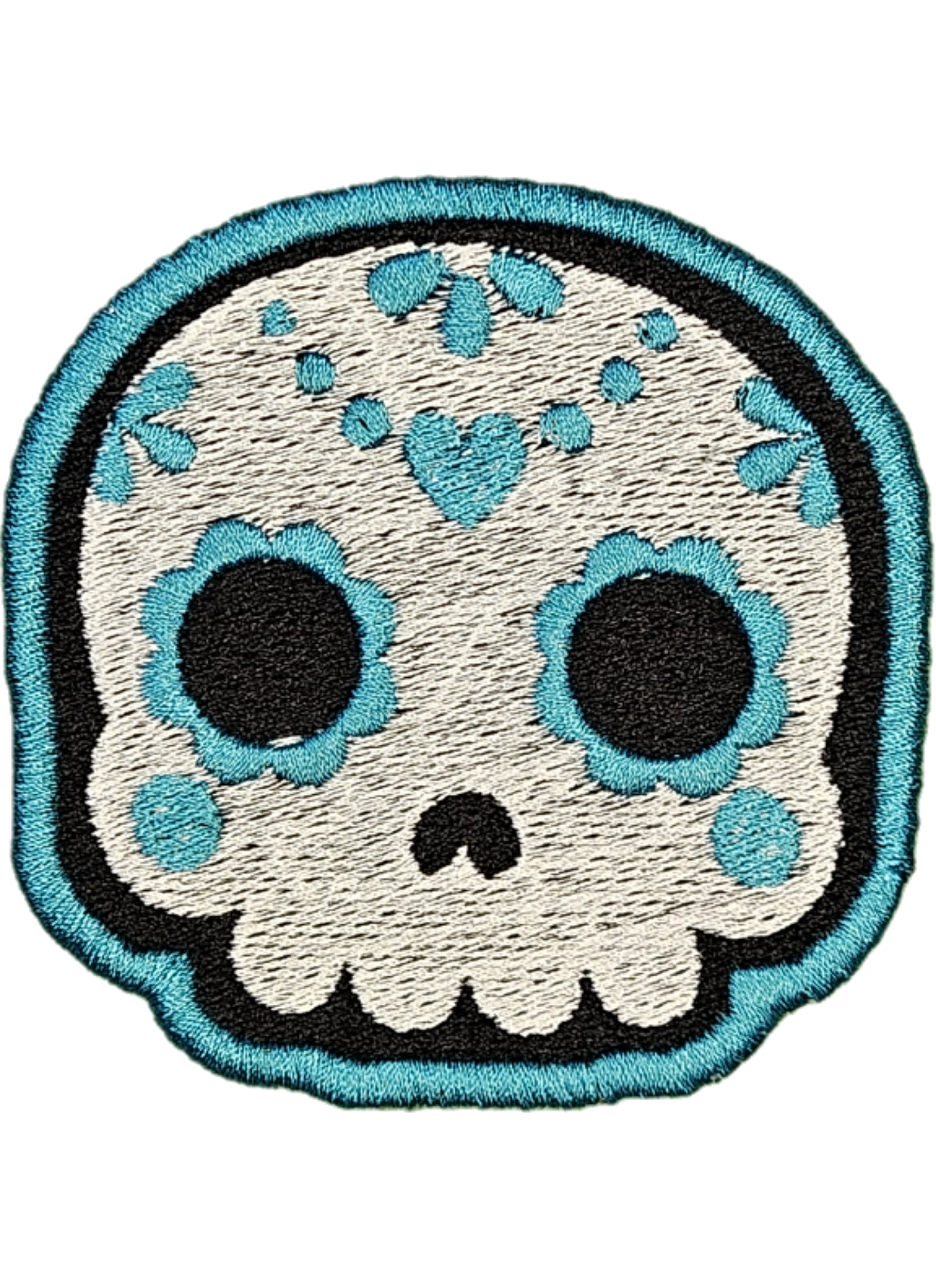 Sugar Skull Embroidered Patch
