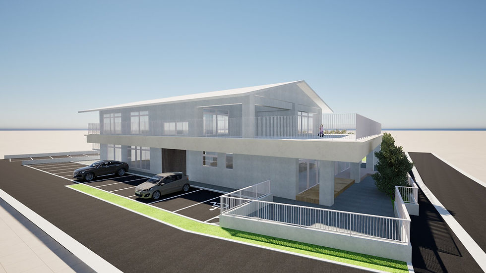 沖縄県読谷村の喜名こども園仮設園舎画像