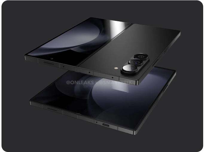 Rendering of the Samsung Galaxy Z Fold 6 // Source: Onleaks x Smartprix