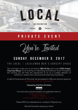 Private Event Invitation