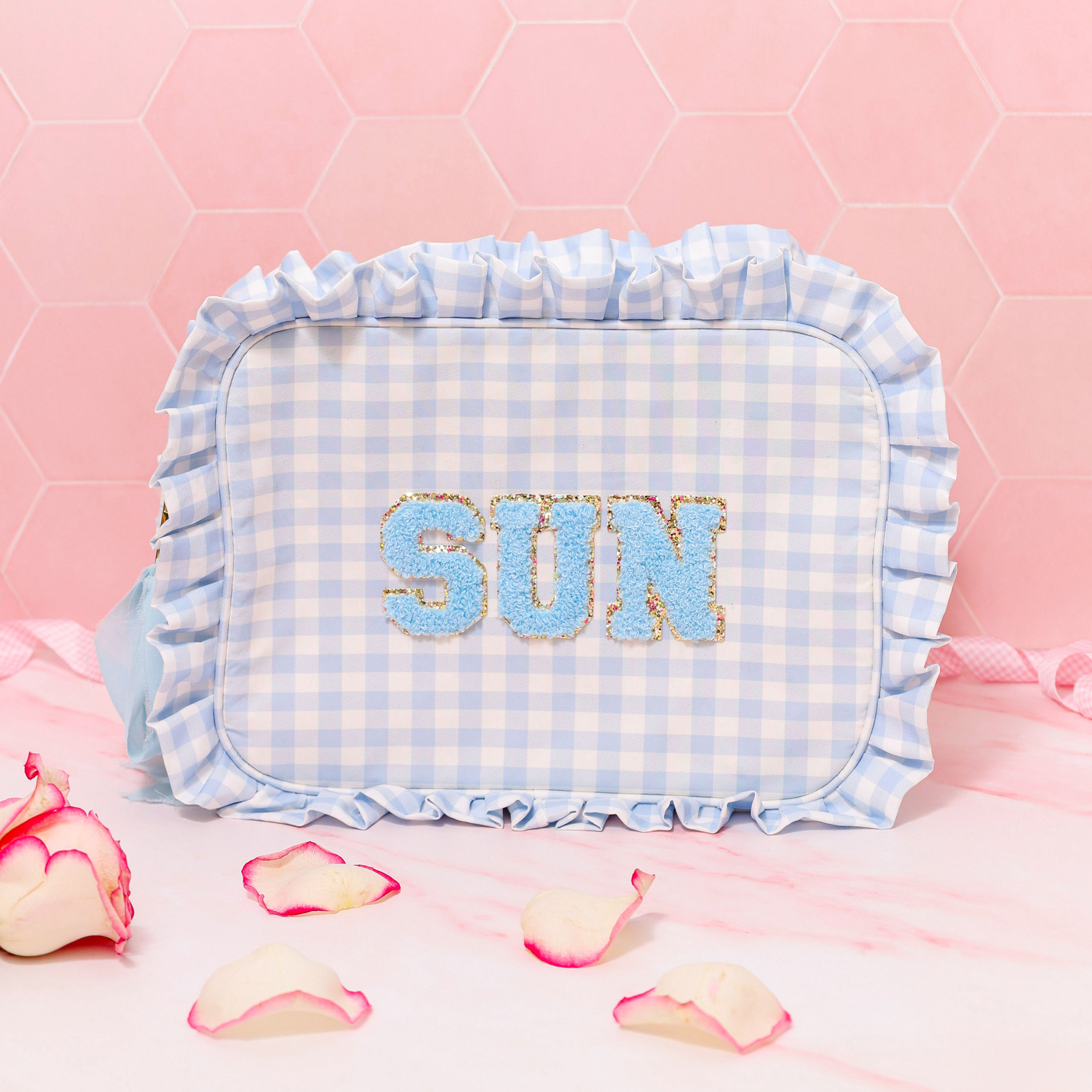 Large Gingham - Blue