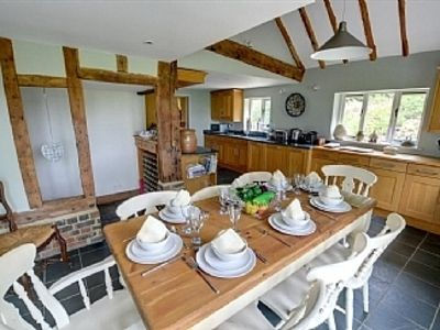 Dining table area of retreat