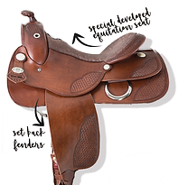 Equitation seat western saddle
