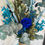 Miniatura: Ramo de flores preservadas y secas en tonos azules