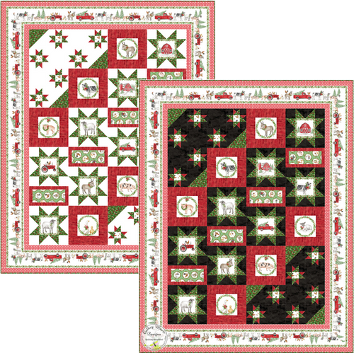 その他 Dreamer DESIGNS Festive Barnyard Barnyard Christmas Pattern | Home