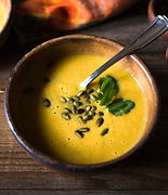 Pumpkin Soup and Garnish