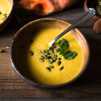 Soupe de potiron et Garnissez