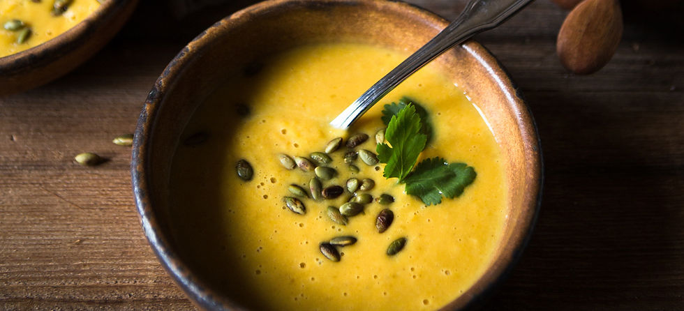Soupe de potiron et Garnissez