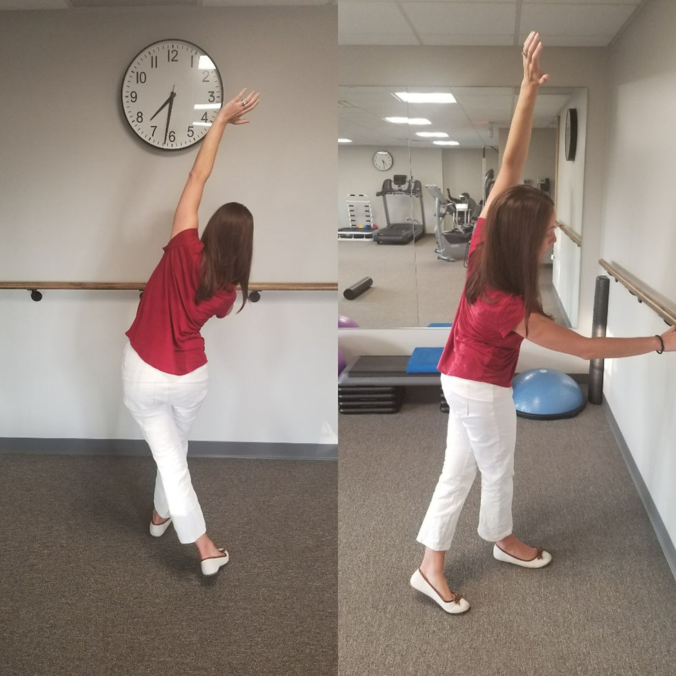 ITB stretch in standing