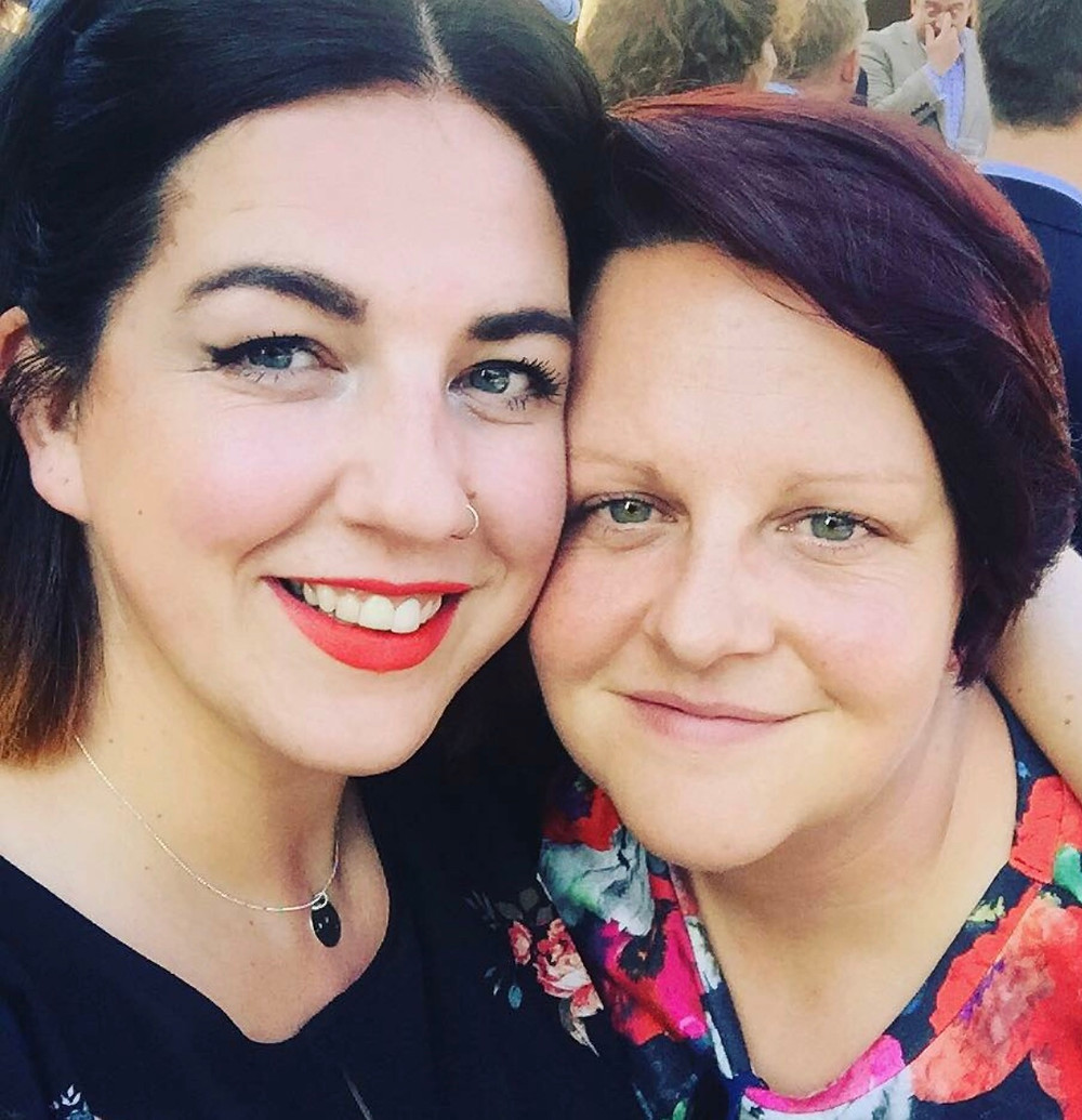 New mums Shay and Amy became parents just a week ago
