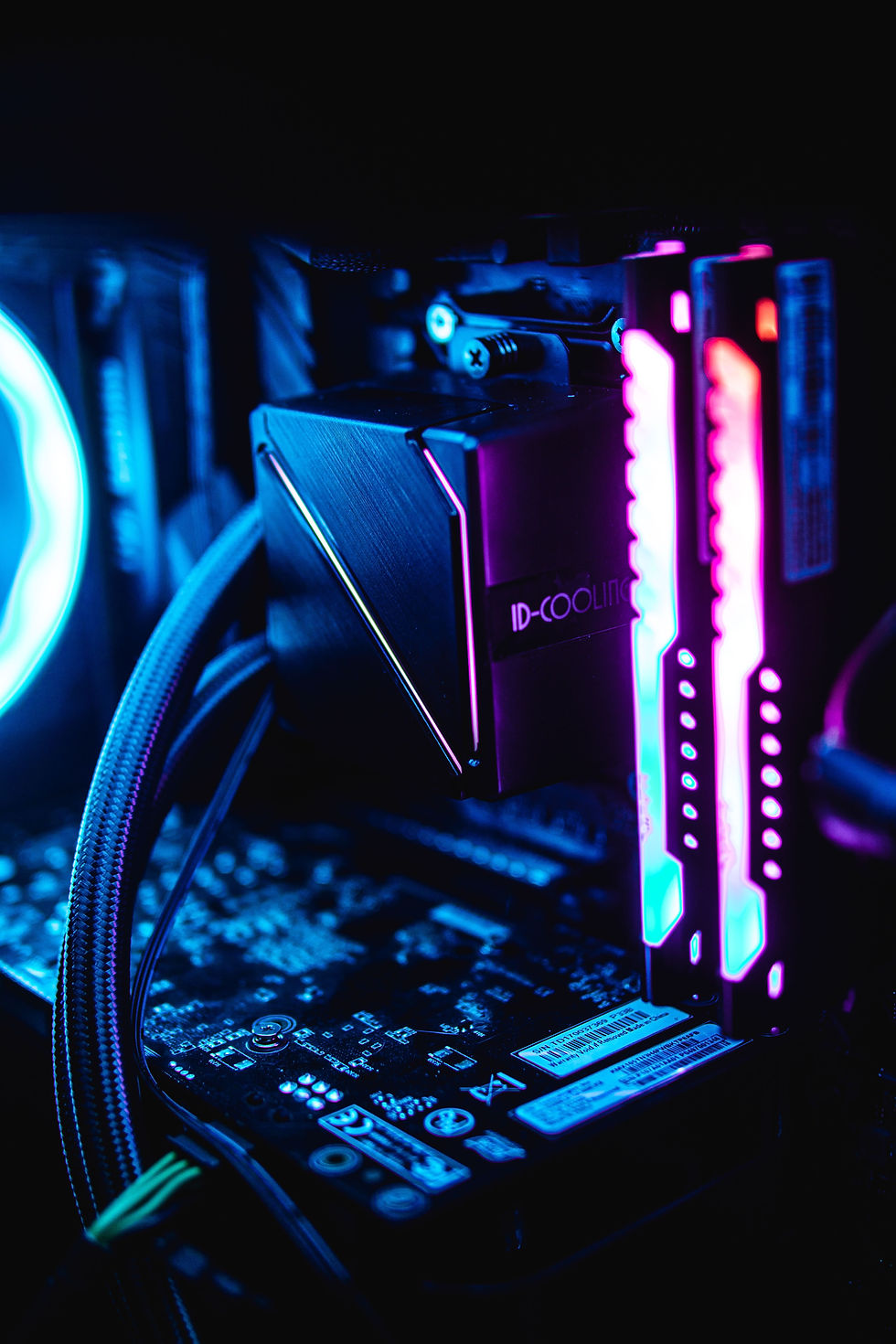 Close up PC internals
