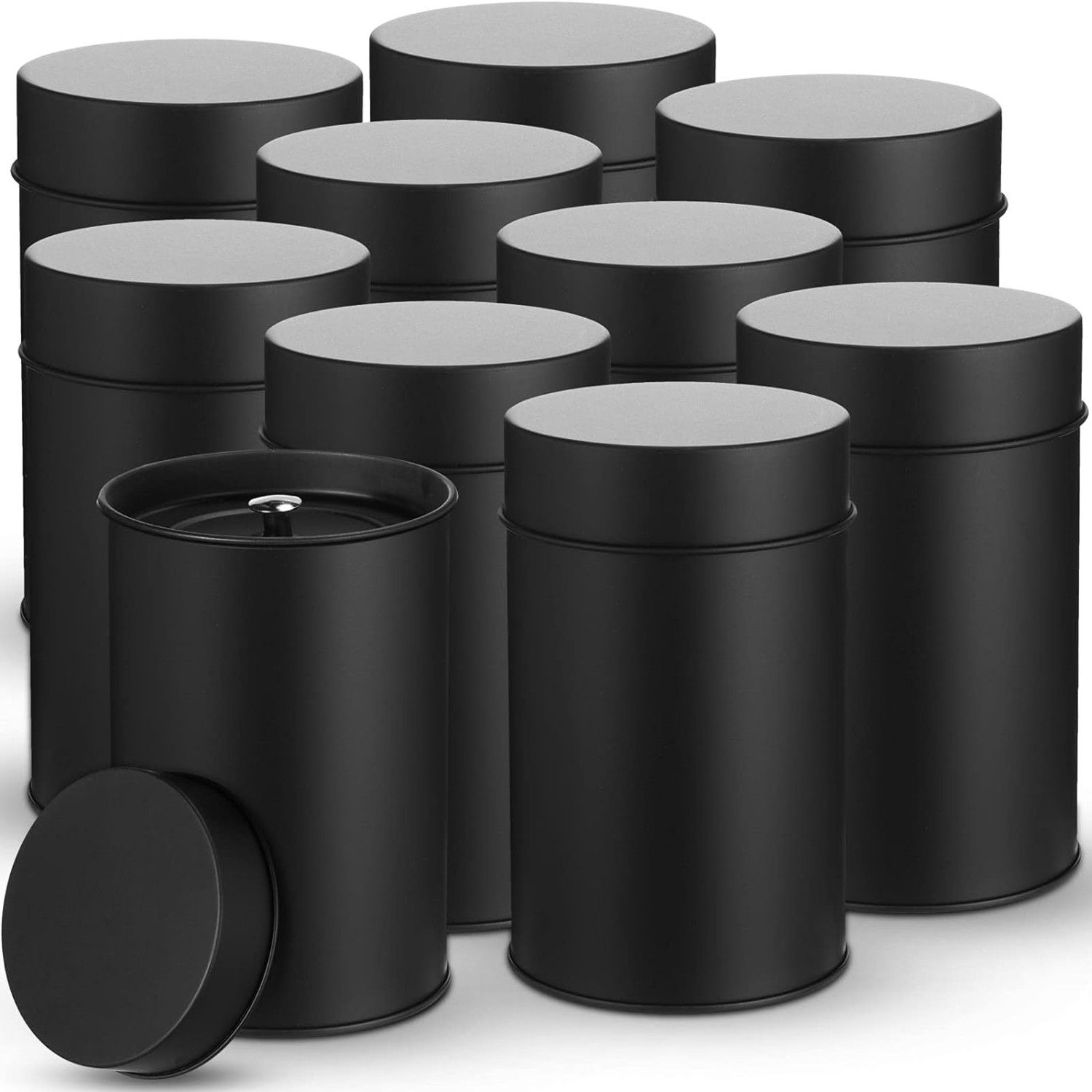 4 piece tea can with sealed double lid, suitable for bulk metal tea cans, suita