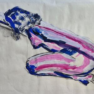 Hockende, seitlich, 2024