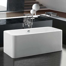 banheira de centro retangular