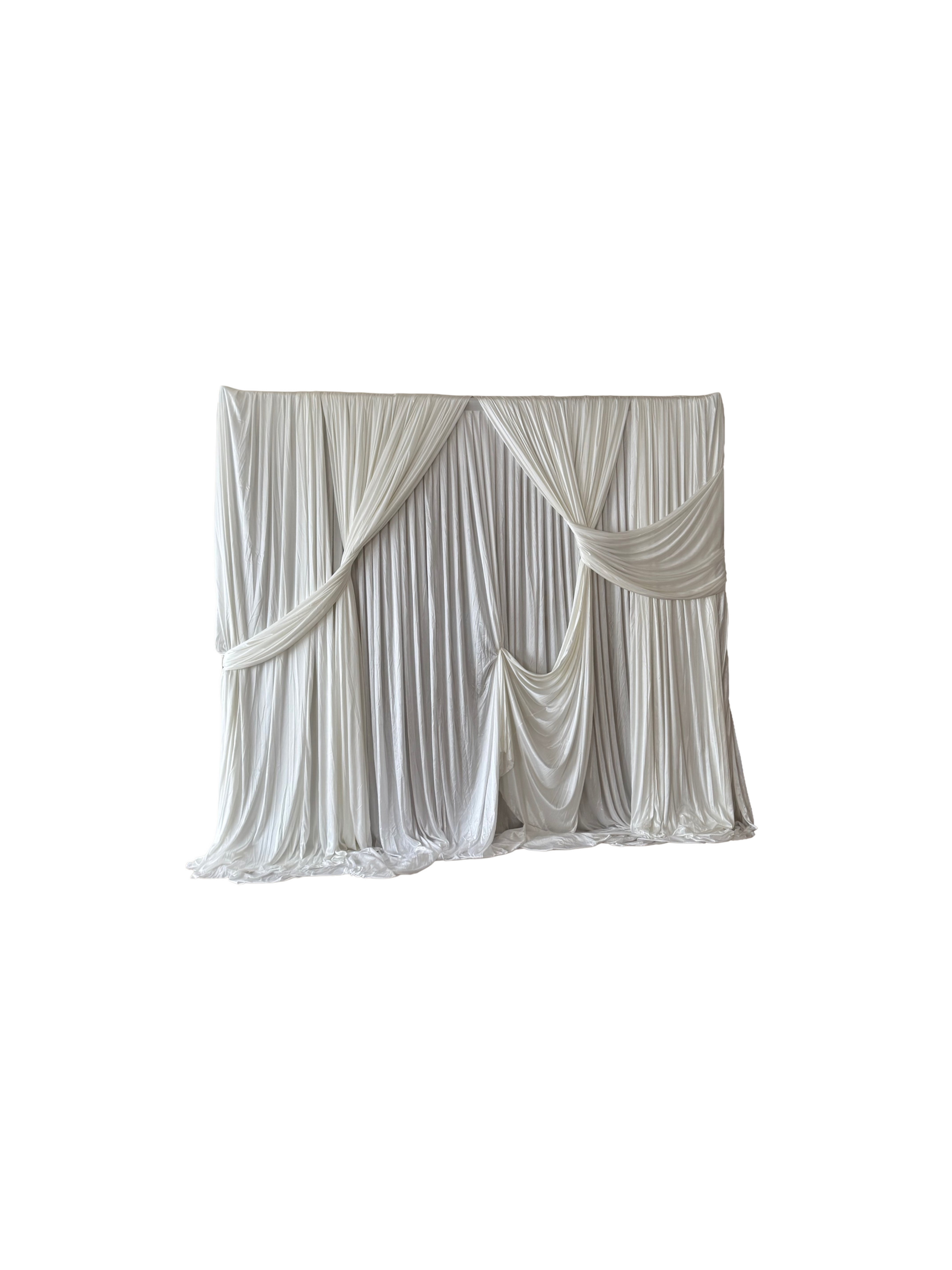 Deluxe White Pipe and Drape Backdrop 3m x 4m