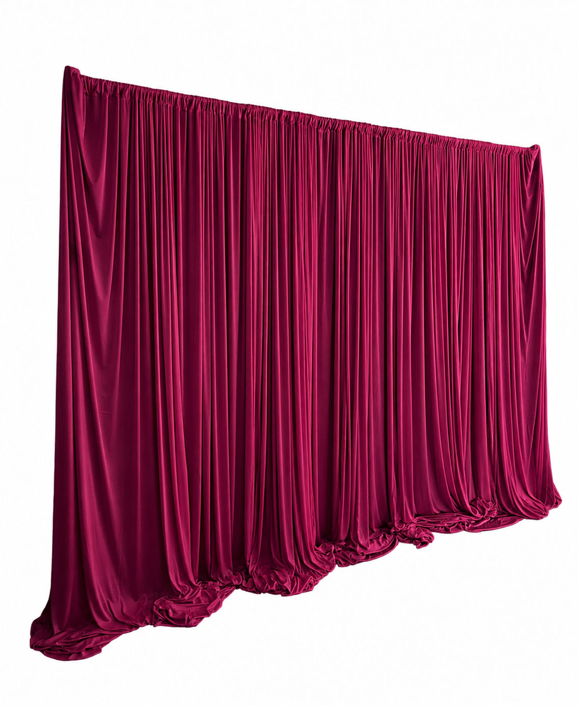 Burgundy Pipe and Drape Backdrop 3m x 3m
