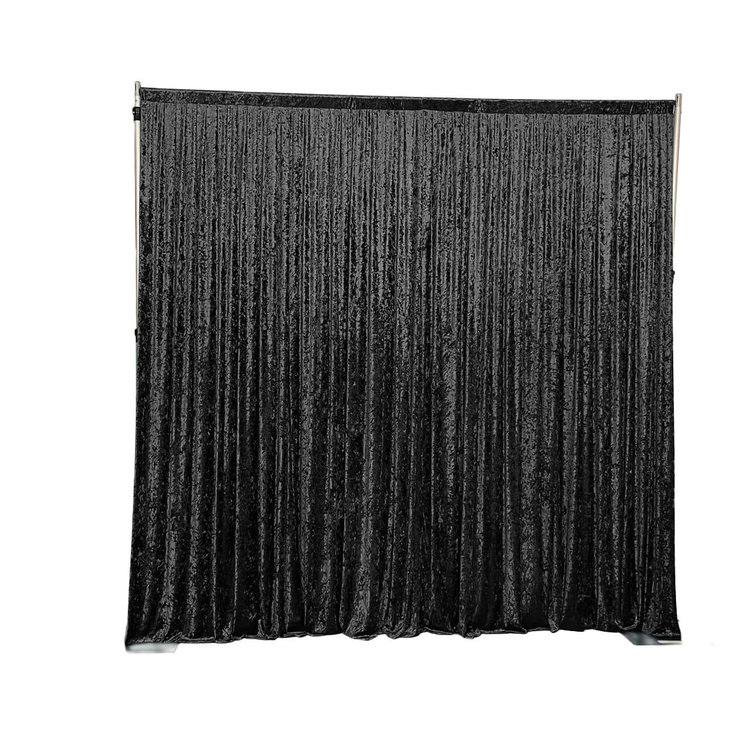 Black Velvet Pipe and Drape Backdrop 3m x 3m