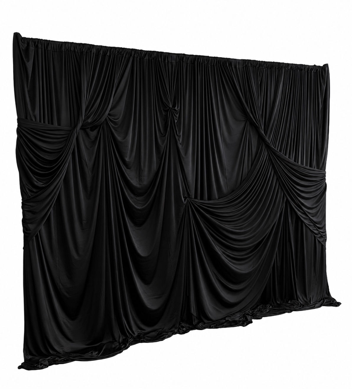 Deluxe Black Pipe and Drape Backdrop 3m x 3m