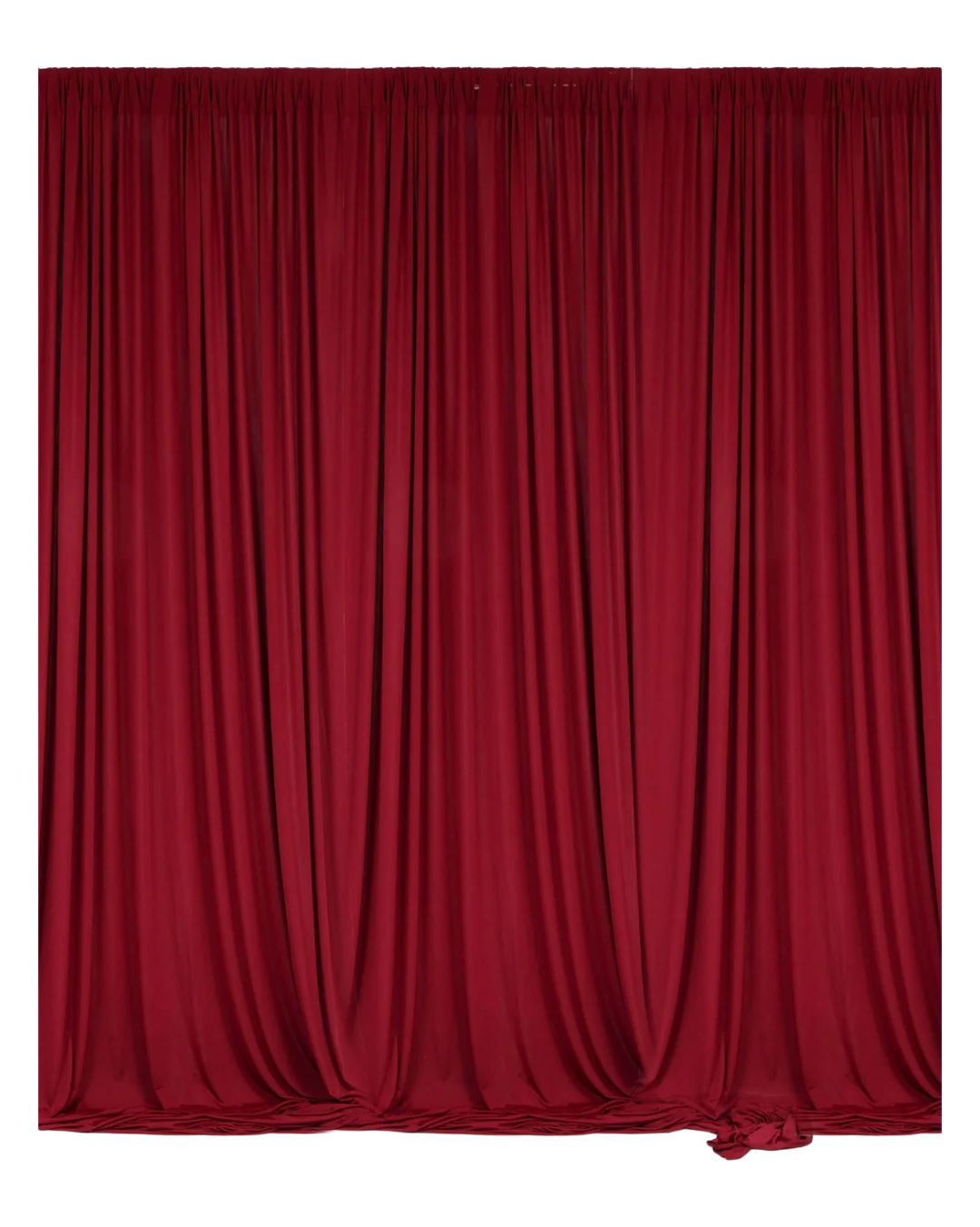 Lycra Burgundy Pipe and Drape Backdrop 3m x 3m