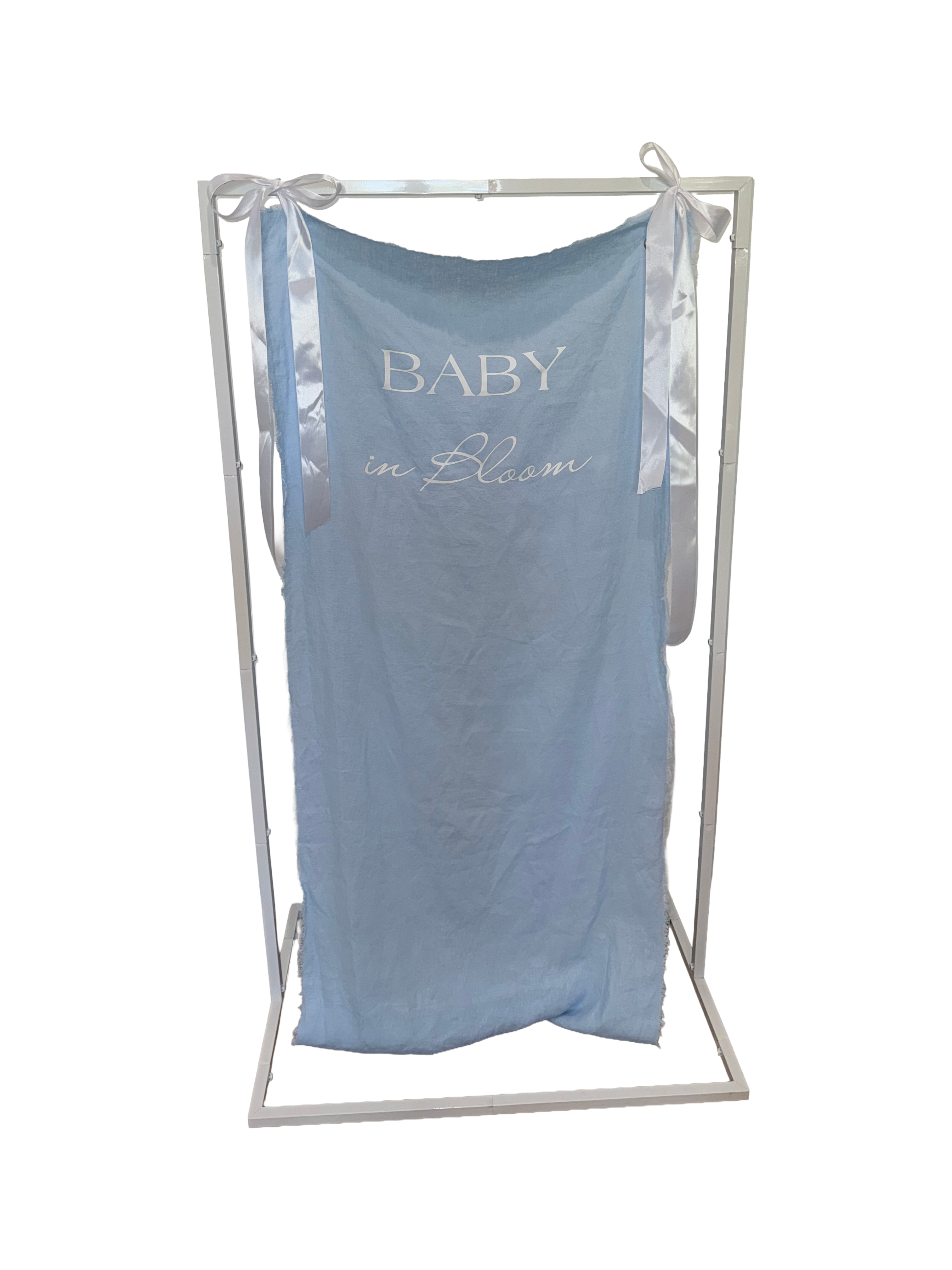 Baby in Bloom Sign in Blue