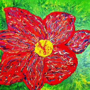 Painting: mixed media 50 x 50 x 3.5 cm