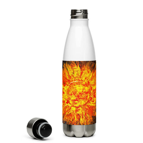 sun, solar system, stars, planets, art print, space art, water bottle, stainless steel isolated, hot and cold drinks