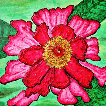 Painting: mixed media 50 x 50 x 3.5 cm